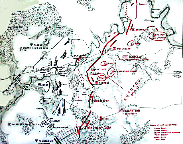 battle of borodino map