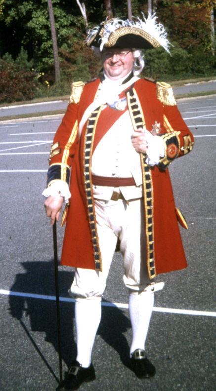 David Chandler in British general's uniform